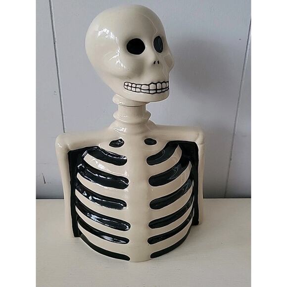 Skelly by AzulejoS Anejo Tequila Pottery Skeleton Bottle Handmade EMPTY - Picture 5 of 13